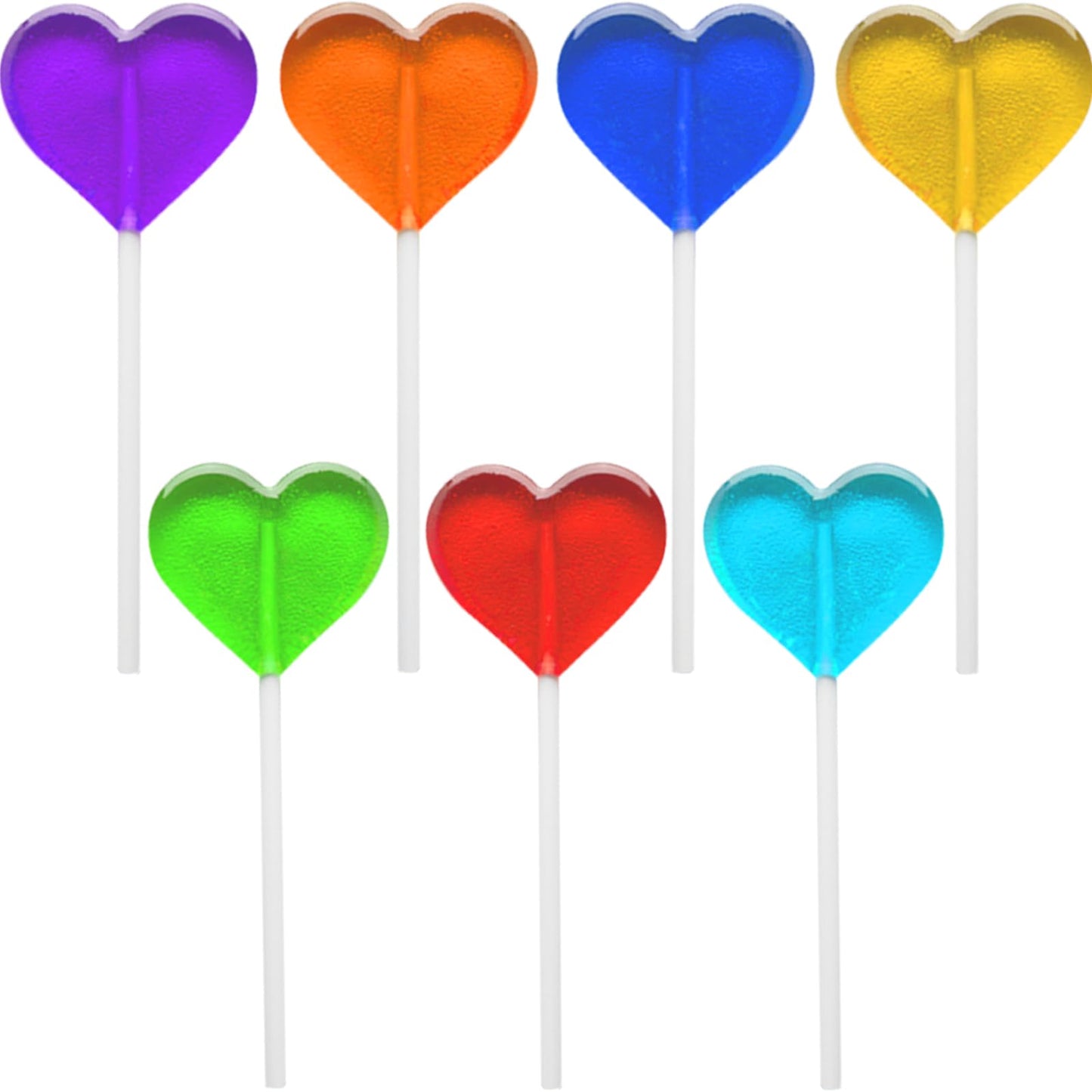 Fruidles Lollipops Mini Heart Shaped Flavored Delicious Lollipop, Individually Wrapped, 5G Lollipop (1200 Lollipops, Heart Flavo