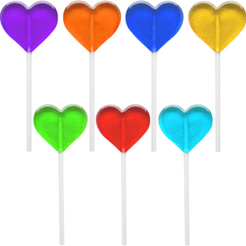 Fruidles Lollipops Mini Heart Shaped Flavored Delicious Lollipop, Individually Wrapped, 5G Lollipop (120 Lollipops, Heart Flavor