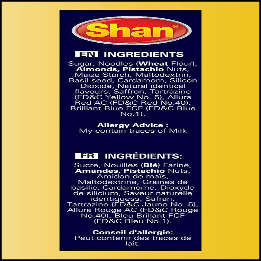 Shan Rabri Falooda Dessert Mix - Powder for Ice Cream & Milk Shakes, 3.5 oz (100g), Vegetarian, Airtight Packaging
