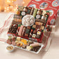 The Swiss Colony 27 Piece Food Gift Set - Summer Sausage, Cheeses, Chocolates, Holiday Red Box