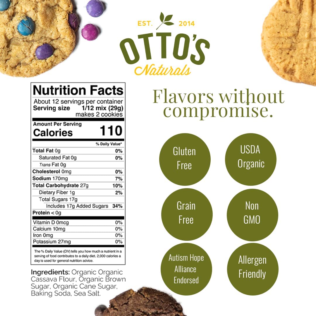 Otto'S Naturals Grain-Free Ultimate Cookie Mix, Made With Organic Cassava Flour, Gluten-Free All-Purpose Cookie Mix, Non-Gmo Ver