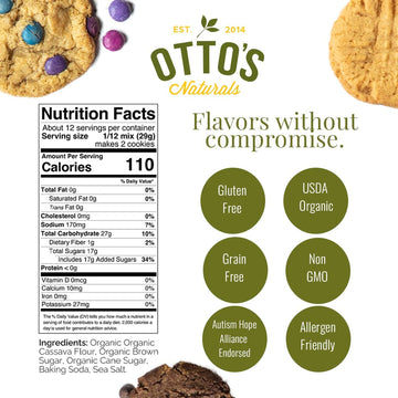 Otto'S Naturals Grain-Free Ultimate Cookie Mix, Made With Organic Cassava Flour, Gluten-Free All-Purpose Cookie Mix, Non-Gmo Ver