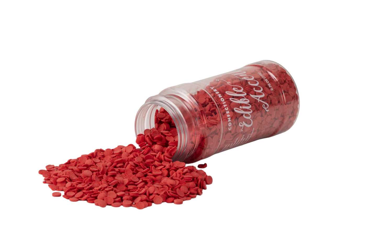Edible Accents Red Sequins - Confectionery Accents, Gluten Free, Egg Free, Nuts Free, Kosher, Fancy Sprinkles Medley Mix, For Ba