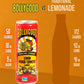 Bollygood Sparkling Lemonade, Lemon Mango Turmeric, Indian Inspired Beverage Nimbu Pani, No Artifical Colors Or Flavors, Non-Gmo