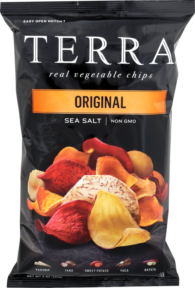 Terra Vegetable Chips, Original Exotic Sea Salt, 5 Oz