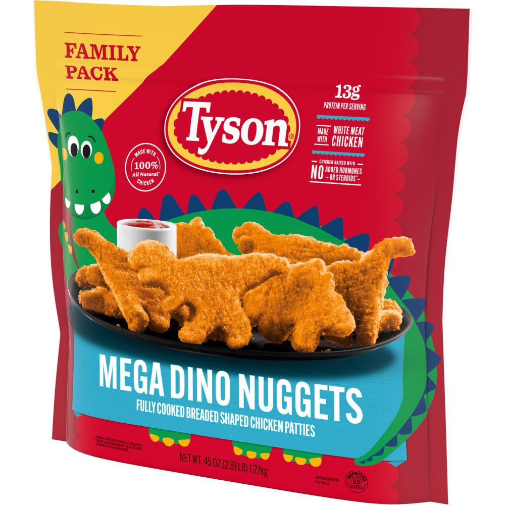 Tyson Frozen Mega Dino Nuggets Family Pack 2.81 Lb