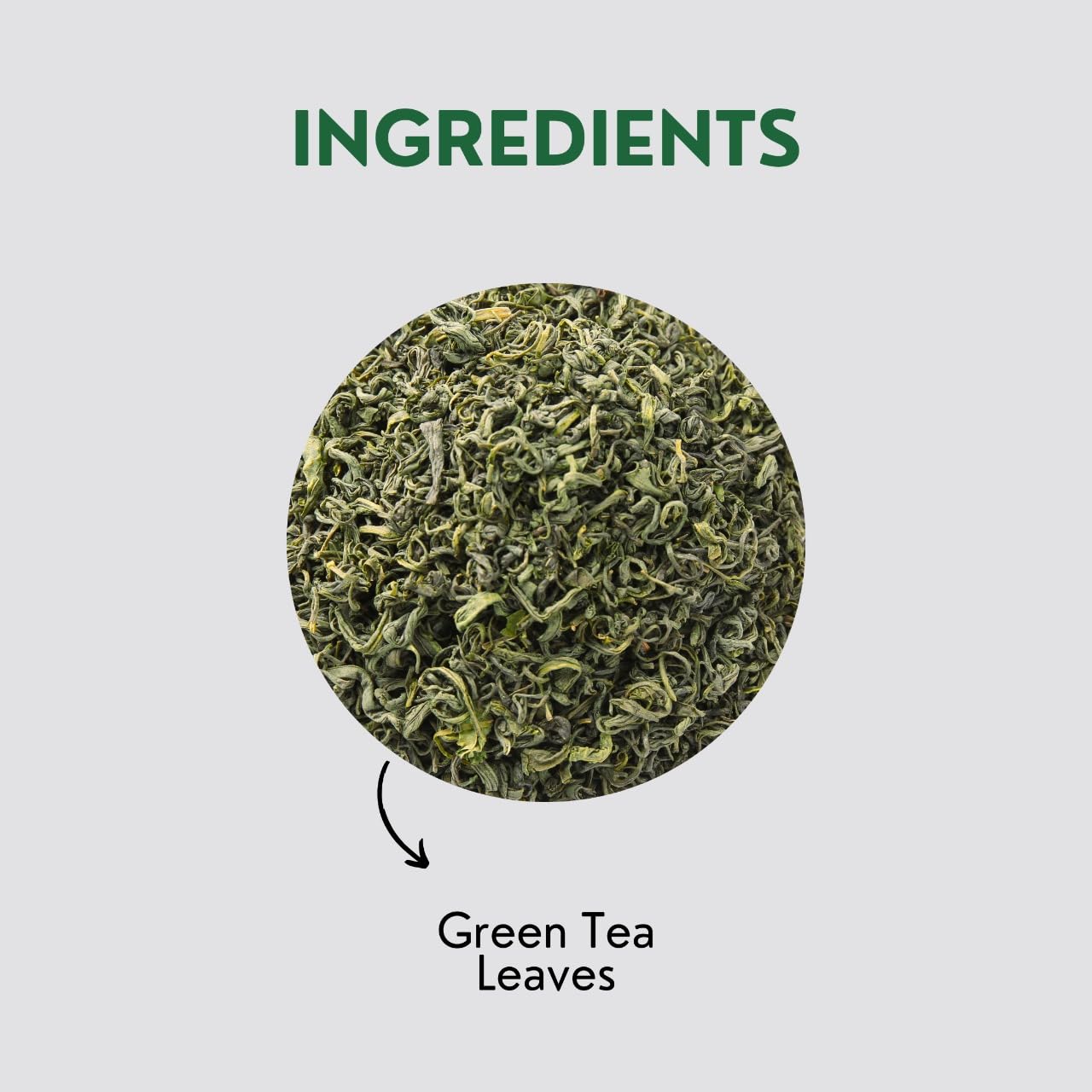 Tea Leaf & Co. Classic Green Tea Bags, Organic Herbal Tea, 50 Pyramid Bags, Low Caffeine, Gluten Free, 3.53oz/100gm