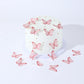 48Pcs Edible Butterflies For Cake Decorations Pink Wafer Paper Butterfly Cupcake Toppers Wafer Glutinous Paper Butterflies For W