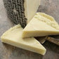 Fortunas Imported Italian Romano Pecorino Wedge - Aged 8 Months, 8 oz Hand Cut Sheeps Milk Cheese - Sharp and Piquant Flavor