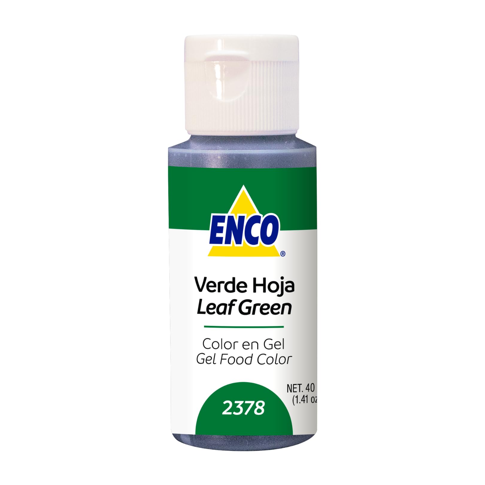 Enco Food Coloring Gel Leaf Green 1.41 Oz (40G) Concentrated, Vegan