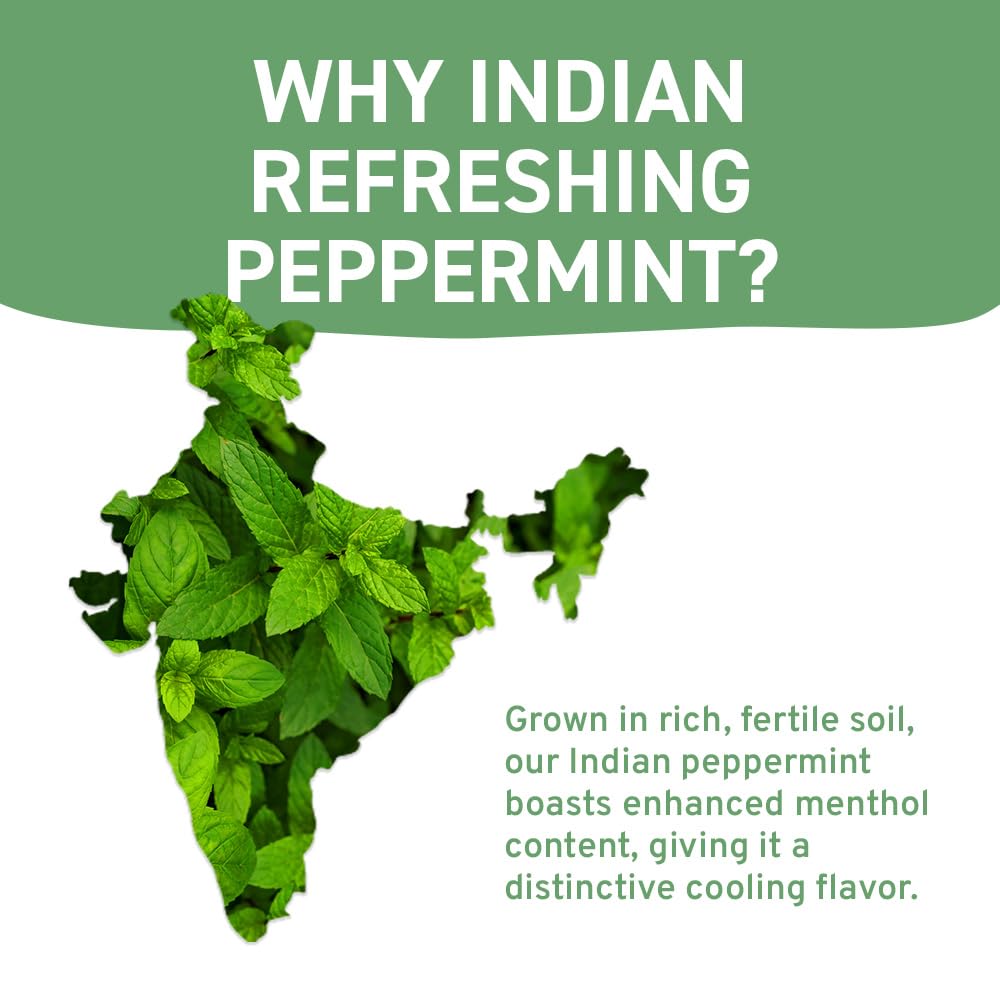 HANDPICK Peppermint Tea Bags - Caffeine Free, Non-GMO, 100 Count