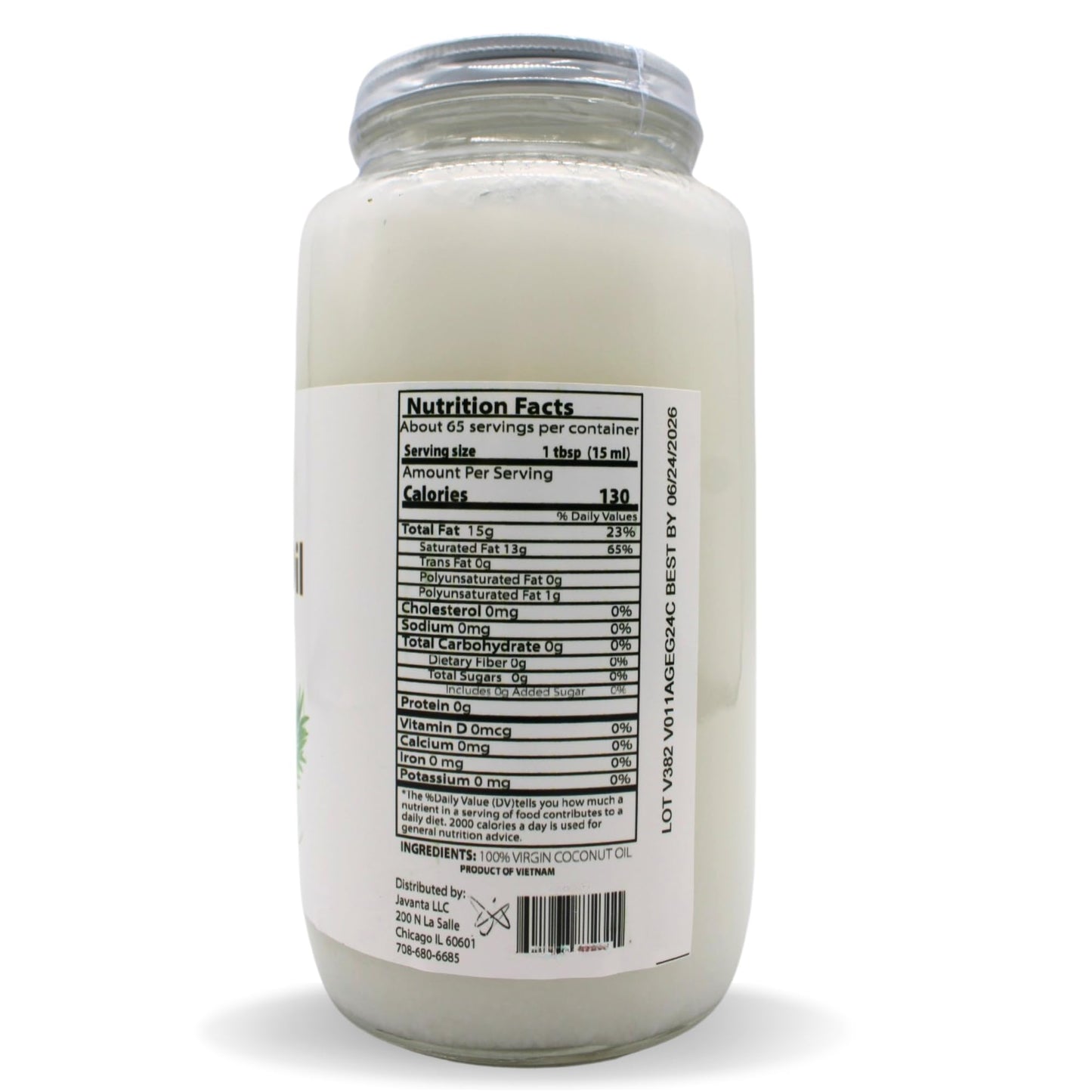 Noria Cold Pressed Virgin Coconut Oil, Unrefined, 32 Fl oz Glass Jar - Natural Health & Beauty Essential