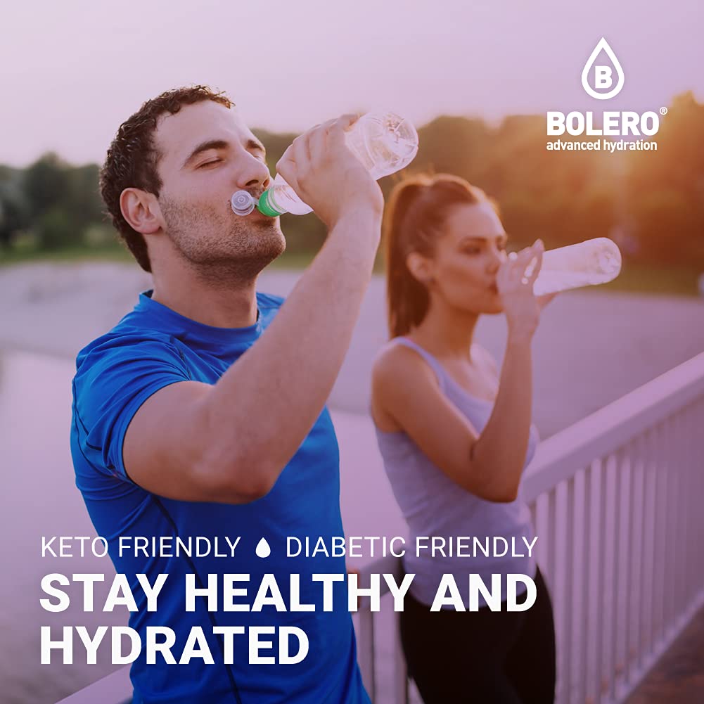 Bolero- Sugar Free Drink Mix Packets Plum Fruit Flavors | Powdered Flavored Water Packets | 36 Singles Sticks On The Go Packets