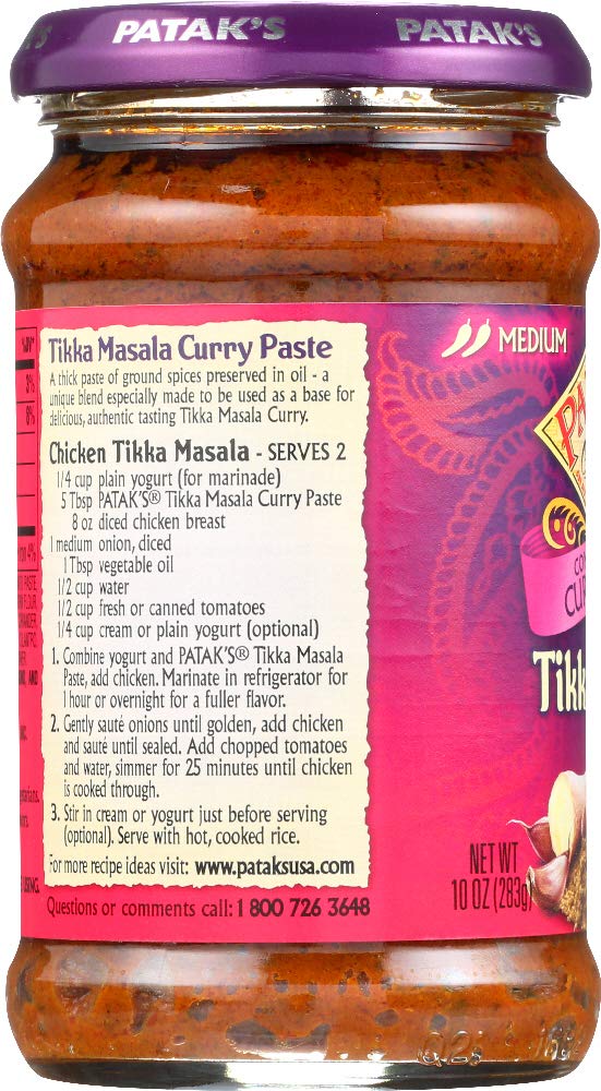 Pataks, Tikka Masala Curry Paste, 10-Ounce (6 Pack)