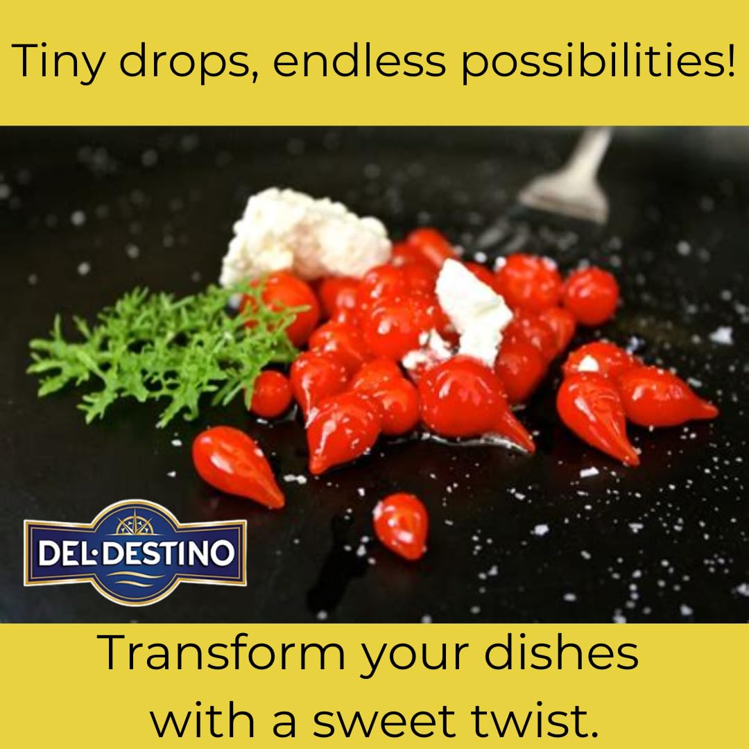 Del Destino Red Sweety Drop Miniature Peppers Tin, 28 Oz, 1.75 lb Pack