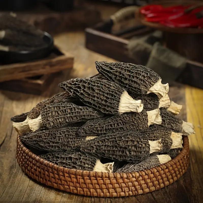 easyum Premium Dried Morel Mushrooms, 16 oz / 1 lb Dehydrated Fungi for Cooking