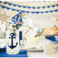 24 Pcs Nautical Theme Glitter Cupcake Picks Cupcake Toppers Food Fruit Picks For Decoration Party Favors