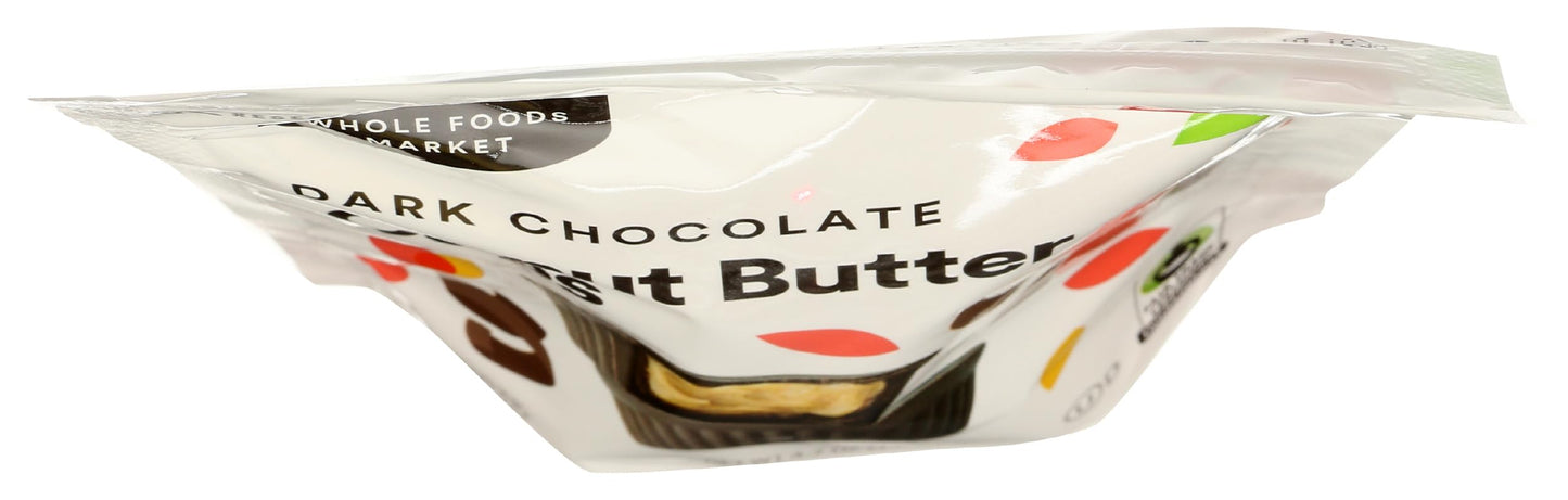 365 by Whole Foods Market Mini Dark Chocolate Peanut Butter Cups, 4.7 Ounce, Delicious Peanut Butter Filled Treats