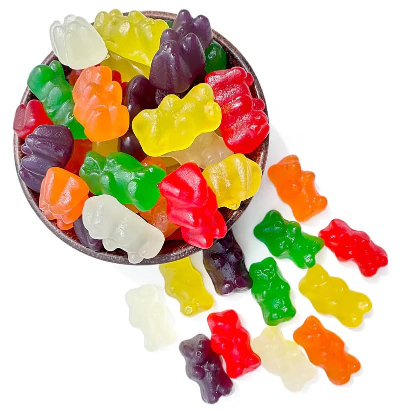 Ny Spice Shop Assorted Sugar Free Gummy Bears Bulk - 1 Pound Gummies Bears Candy - Gummies Fruit Snacks - Chewy Candy - Flavor Gummy Candies - Gummi Bears Gift For All Occasions