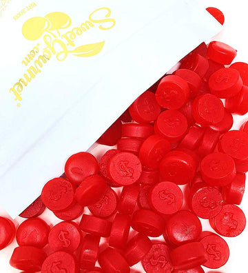 SweetGourmet Cherry JuJu Coins | Bulk Unwrapped Soft Candy | 3 Pounds