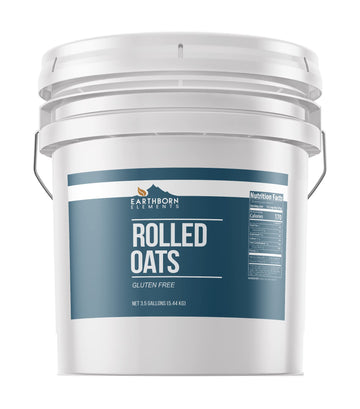 Earthborn Elements Gluten Free Rolled Oats (3.5 Gallon) Old Fashioned Oats, Bulk Size