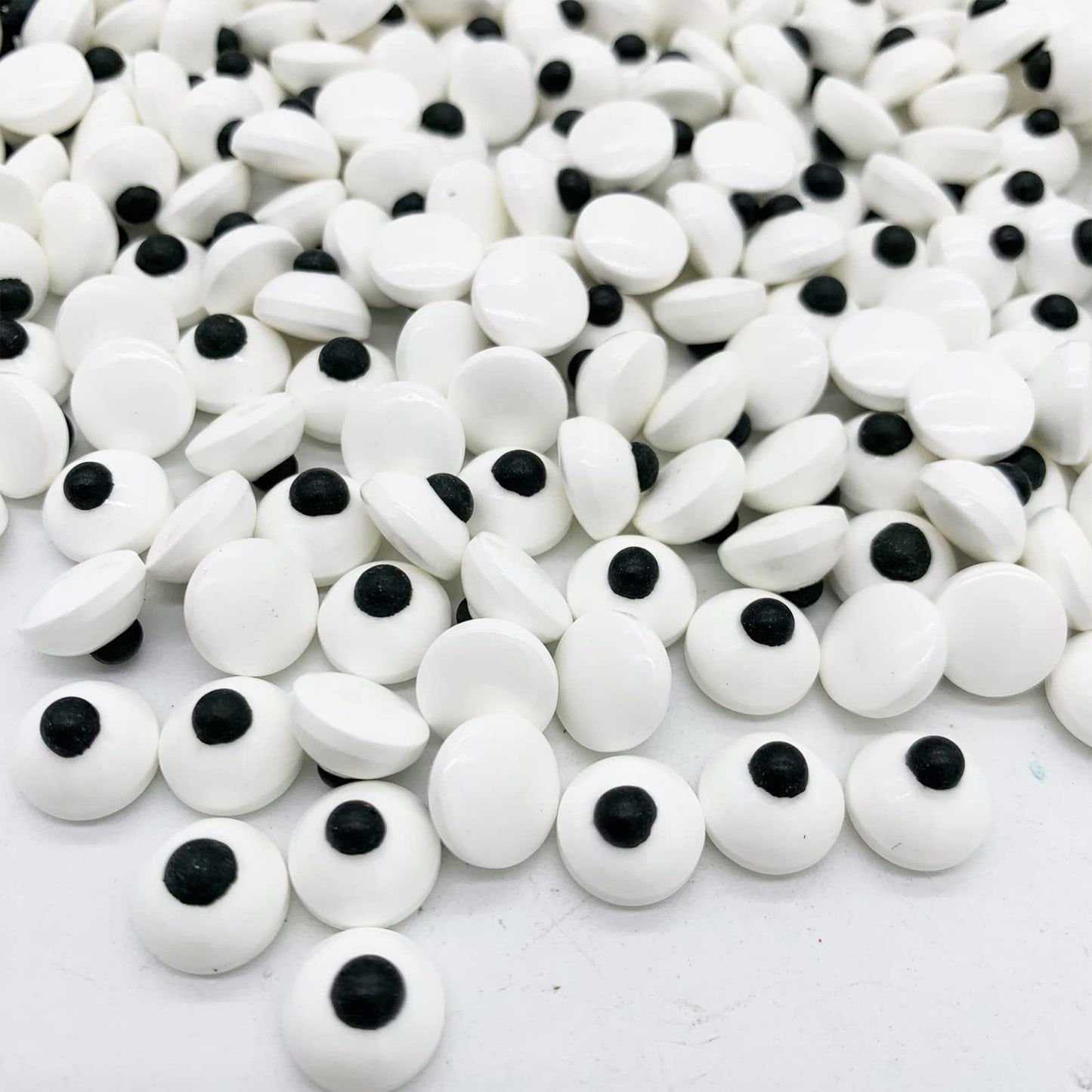 Halloween Small Candy Edible Eyeballs Big Eyes Sprinkle Cake Cupcake Toppers Dessert Cookie Decorations Party Supplies 2 Bottles