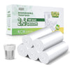 2.6 Gallon Small Trash Bags Biodegradable, 180 Counts Inwaysin Ultra Thick & Strong Small Garbage Bags, Unscented Mini Trash Bag