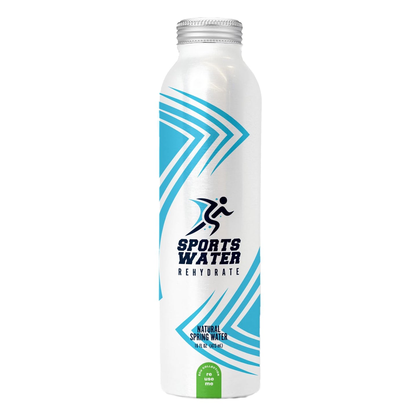 Pulse+ Sports Natural Spring Water - Natural, Filtered Spring Water - Bpa-Free, Aluminum Recyclable Bottles - 12 Pack