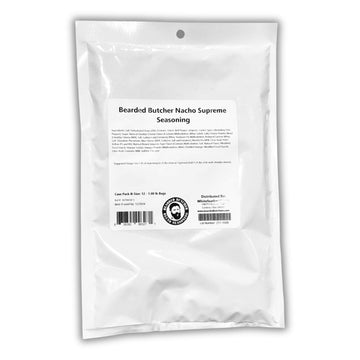 Bearded Butchers Nacho Supreme Seasoning, 16oz - For Up to 25 lbs of Meat - Perfect for Bratwurst, Burgers, Snack Sticks, and Mo