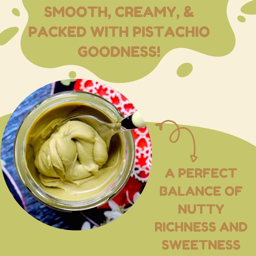Alma Gourmet Sicilian Pistachio Cream Spread - 7.05oz (200g) - Ideal for Spreading on Bread, Waffles, Pancakes, and Desserts