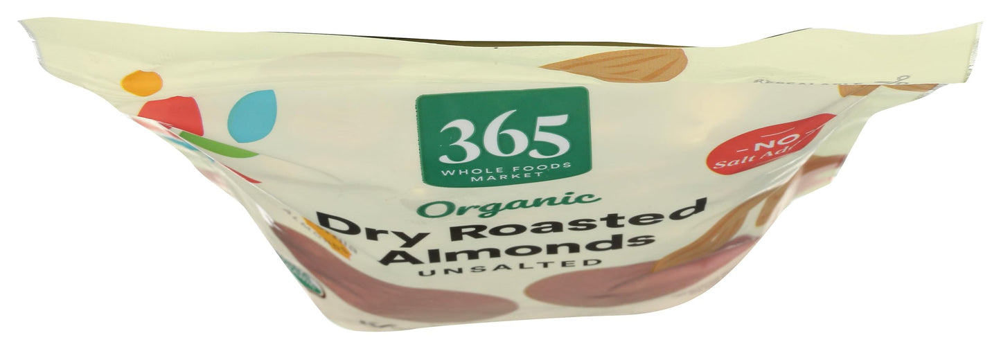 365 By Whole Foods Market, Organic Dry Roasted & Unsalted Almonds, 10 Ounce
