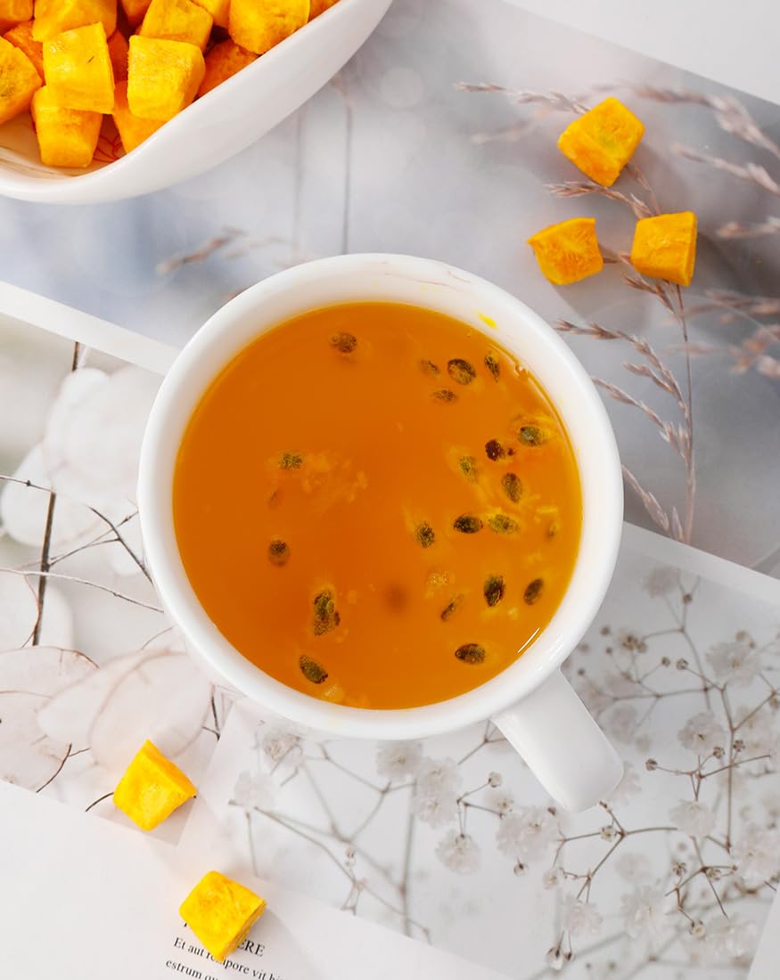 Premium Freeze Dried Passion Fruit 7 Oz/199g,Frozen Passion Fruit Tea,100% Natural & No Additives.