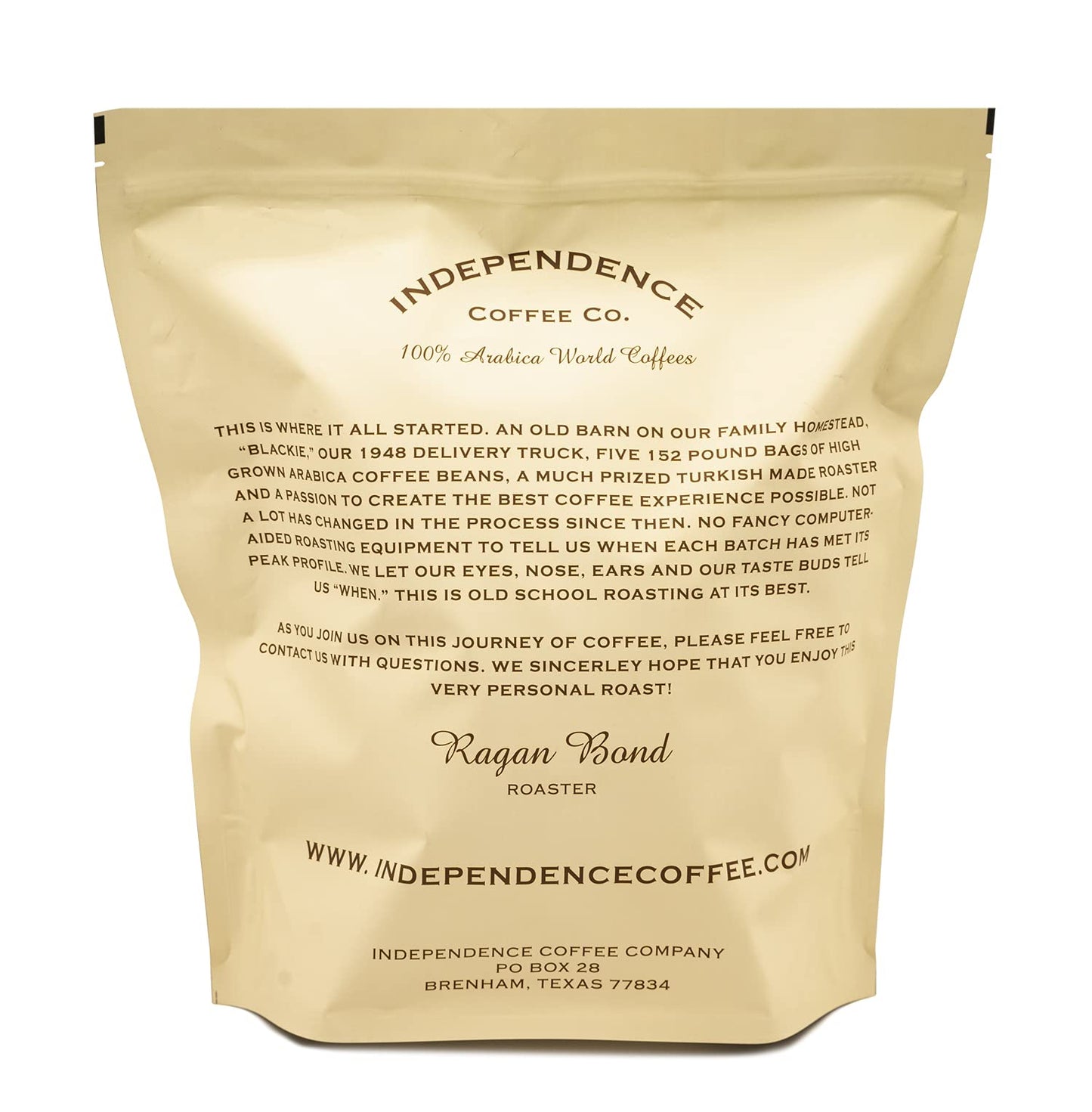 Independence Coffee Co. Jackhammer Bold And Earthy, Dark Roast Whole Bean Coffee, 5 Pound Bag