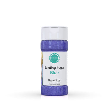 OCreme Sanding Sugar for Cookie Decorating - Eye-Catching Blue Sugar Crystals for Unique Cake Toppings - Extra Sugar for Cake To