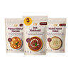 The Cumin Club Indian Meal Kit - Paneer Butter Masala, Methi Matar Malai, Dal Makhani - Instant Meals Effortless Cooking & Whole