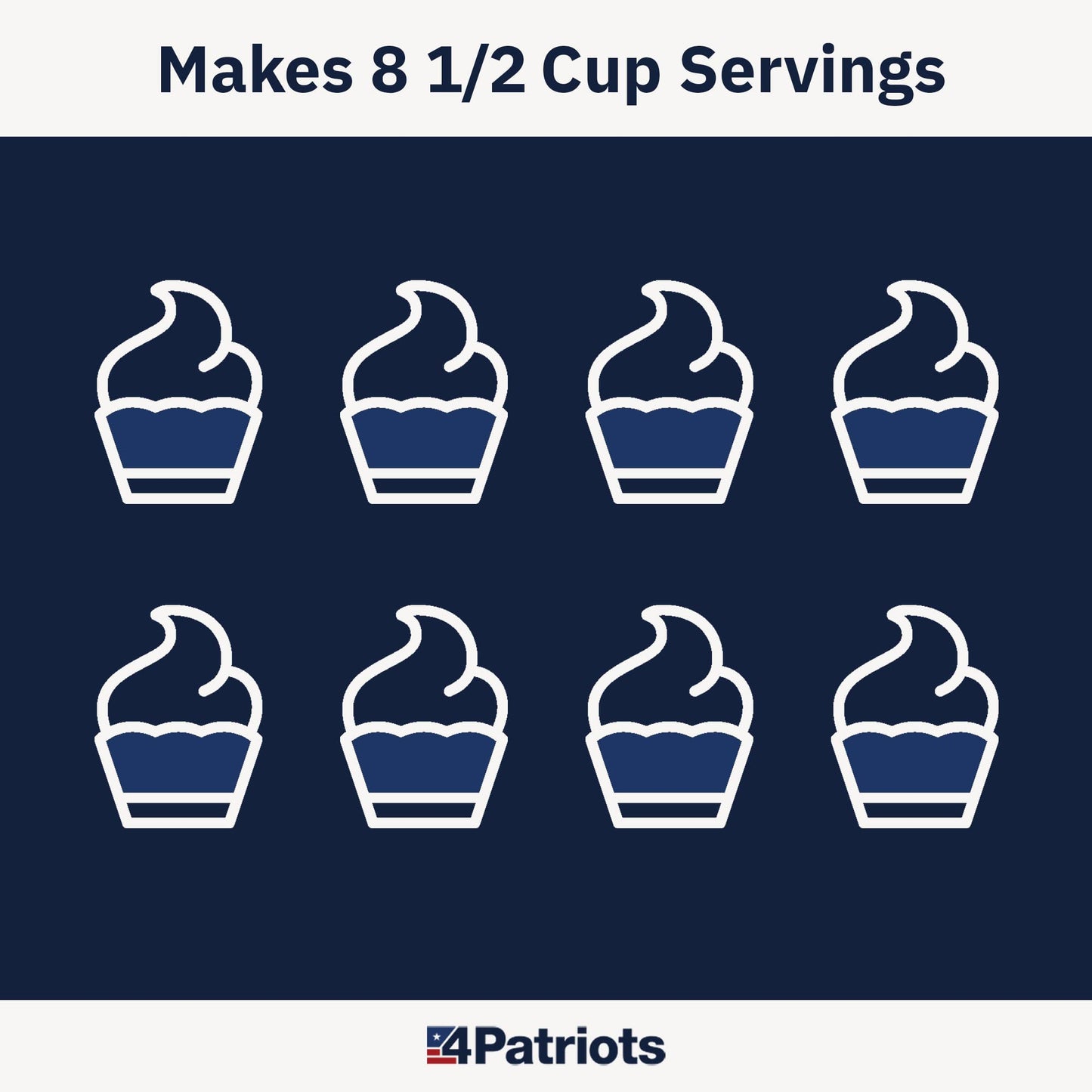 4Patriots Chocolate Pudding Sample Pouch - Emergency Dessert, 8 Servings, Long-Lasting, Just Add Milk