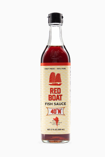 Red Boat Fish Sauce - Premium 40°N, Sugar-Free, Keto & Paleo, 17 fl oz (Pack of 2)