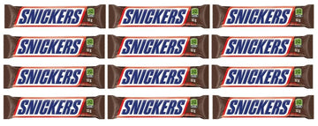 Snikers Peanut Milk Chocolate Candy Bar, Full Size Bars1.07 oz each (12 full size bars)