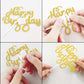 40 Pieces Happy Birthday Cake Toppers Birthday Cake Topper Picks Happy Birthday Toppers For Cake Dessert Glitter Cake Topper Dec