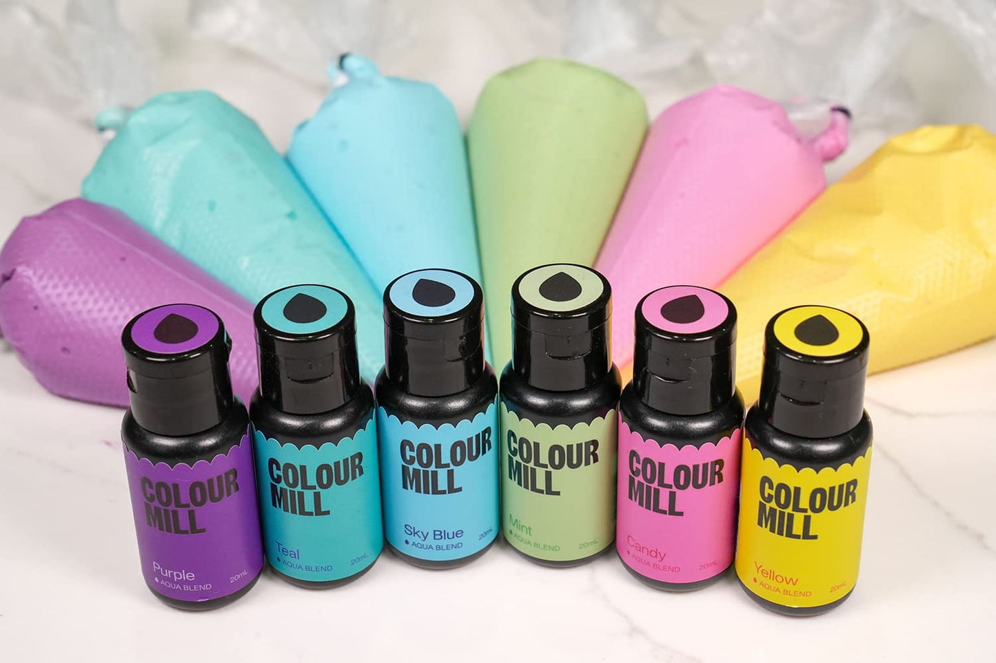Colour Mill Aqua Blend Water-Based Food Coloring, 20 Milliliters Candy
