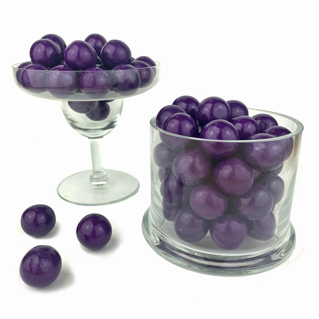 Color It Candy Purple 1 Inch Gumballs 2 Lb Bag - Perfect For Table Centerpieces, Weddings, Birthdays, Candy Buffets, & Party Favors.