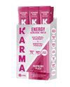 Karma Energy Hydration Packets - 6 Pack  Raspberry Peach Drink Mix with Cognizin Nootropics  Vitamins & Immune Support  Low Calorie