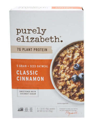 PURELY ELIZABETH classic cinnamon Instant Oatmeal, 912 OZ