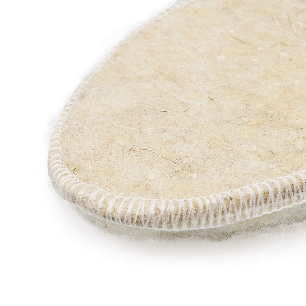 Lambaa Sheep Wool Fleece Insoles White 9 Women/7 Men