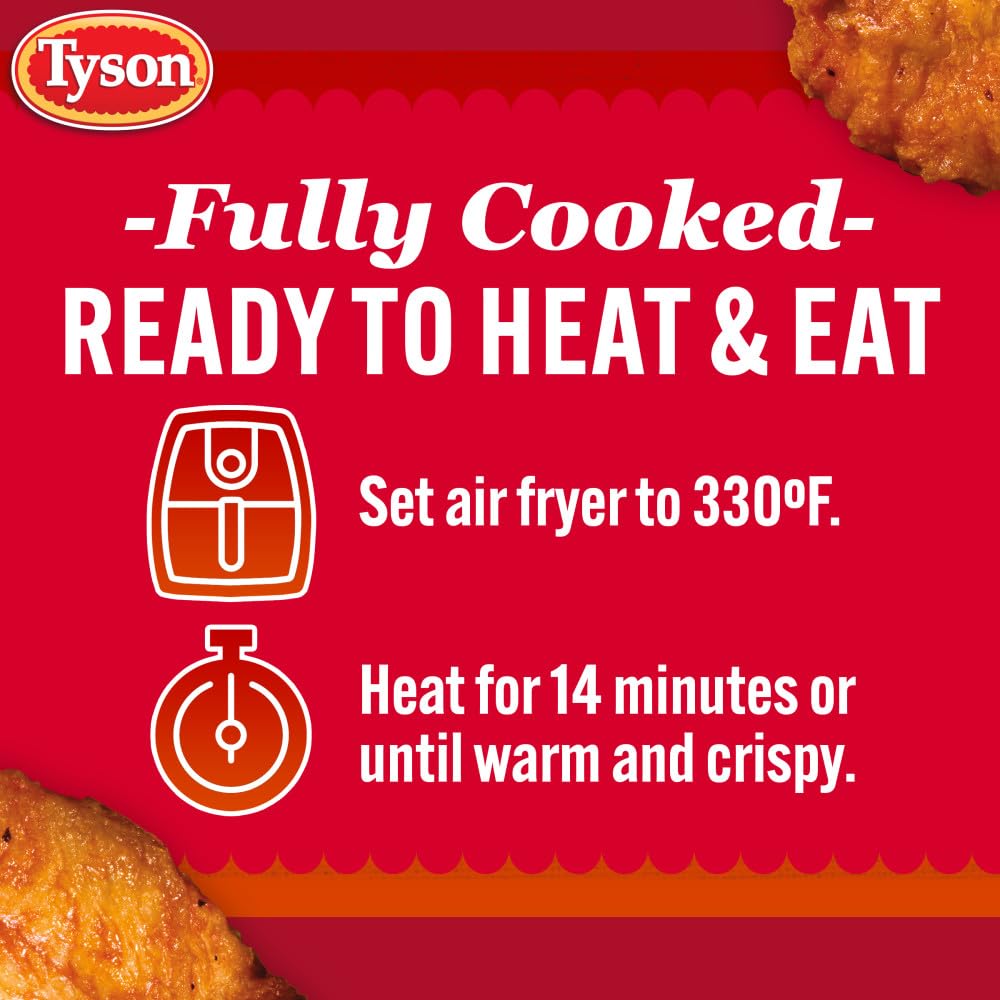 Tyson Anytizers Buffalo Style Bone-In Chicken Wings, 22 oz. (Frozen)