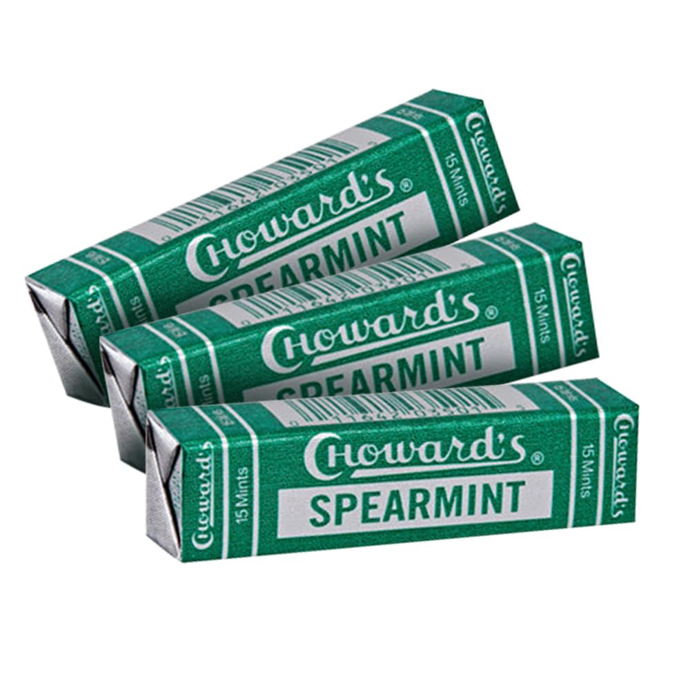 3 Pack Chowards Spearmint Mints - C Howard'S Old Fashion Mints 3 Pack - Nostalgia Candy