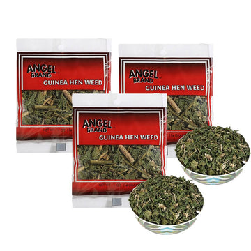 Angel Brand Guinea Hen leaves Tea - 0.5 oz Pouch Pack of 3 Sourced From Lush Tropics, Discover Potent & Versatile Qualities of O
