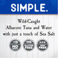 Blue Harbor Fish Co. Wild Albacore Solid White Tuna In Water With Sea Salt - 4.6 Oz Can (Pack Of 12)