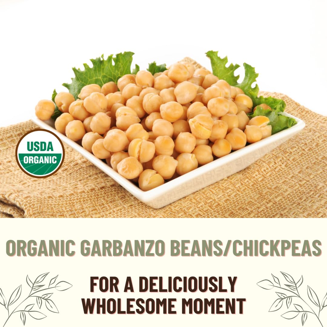 Mountain High Organics, Certified Organic Dried Garbanzo Beans, Non Gmo, Vegan, Sproutable Dried Chickpeas, Plant Based Protein