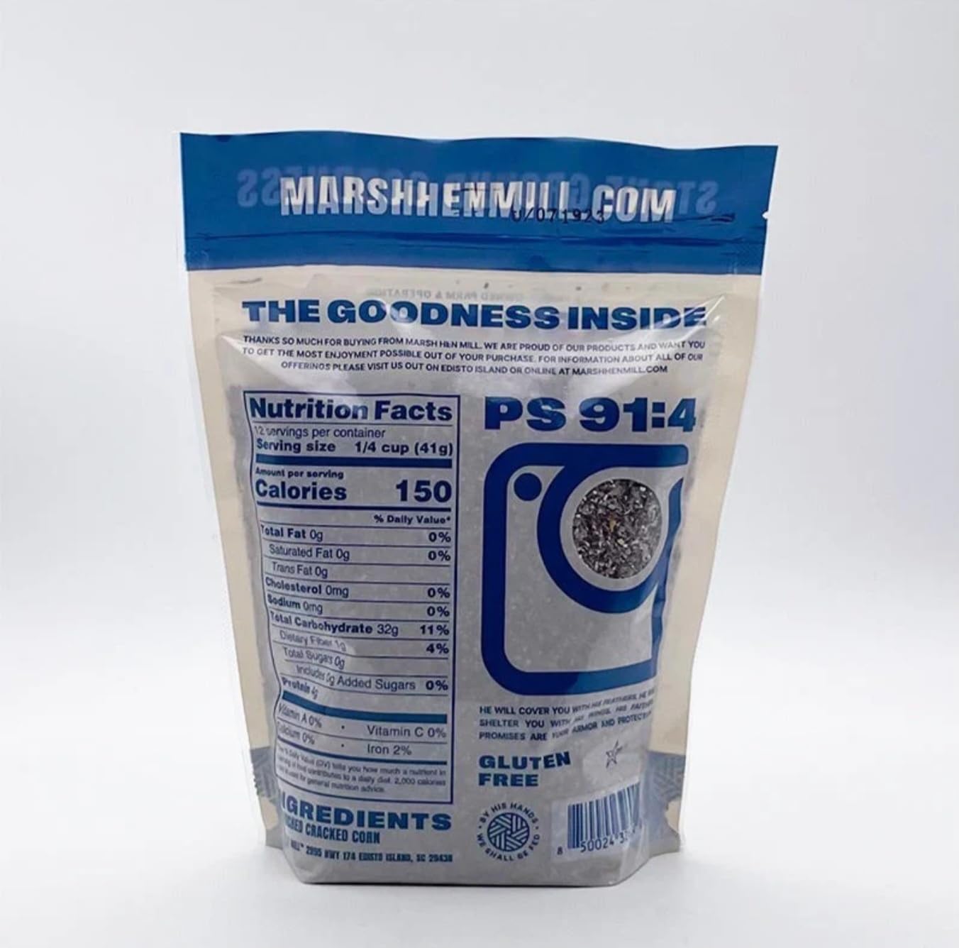 Marsh Hen Mill Sea Island Blue Grits Stone Ground Grits With Floral & Nutty Flavor Profile | Organic, Gluten Free Instant And Qu